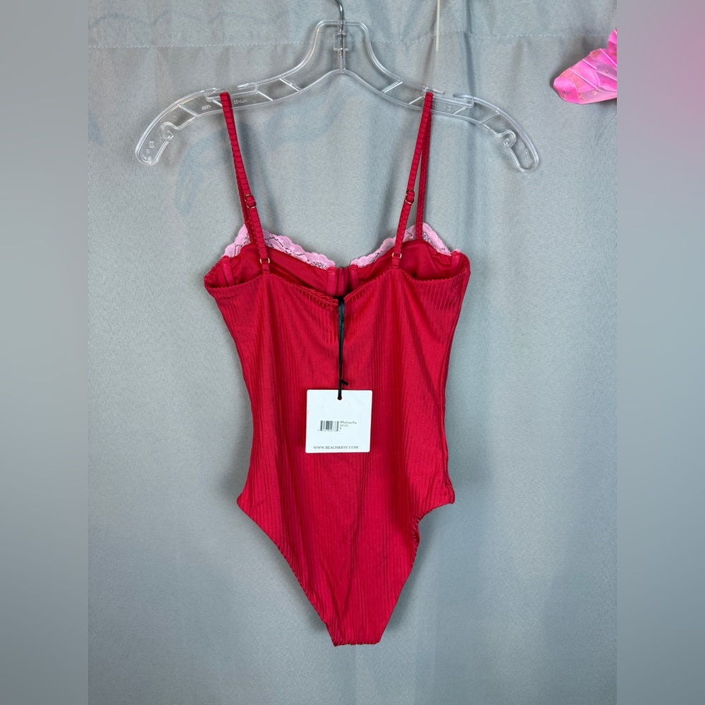 Beach Riot Scarlet One Piece Holly Jolly- Size Small - Picture 10 of 15